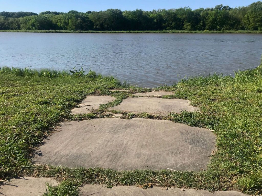 water front at oak point preserve in Plano, Tx